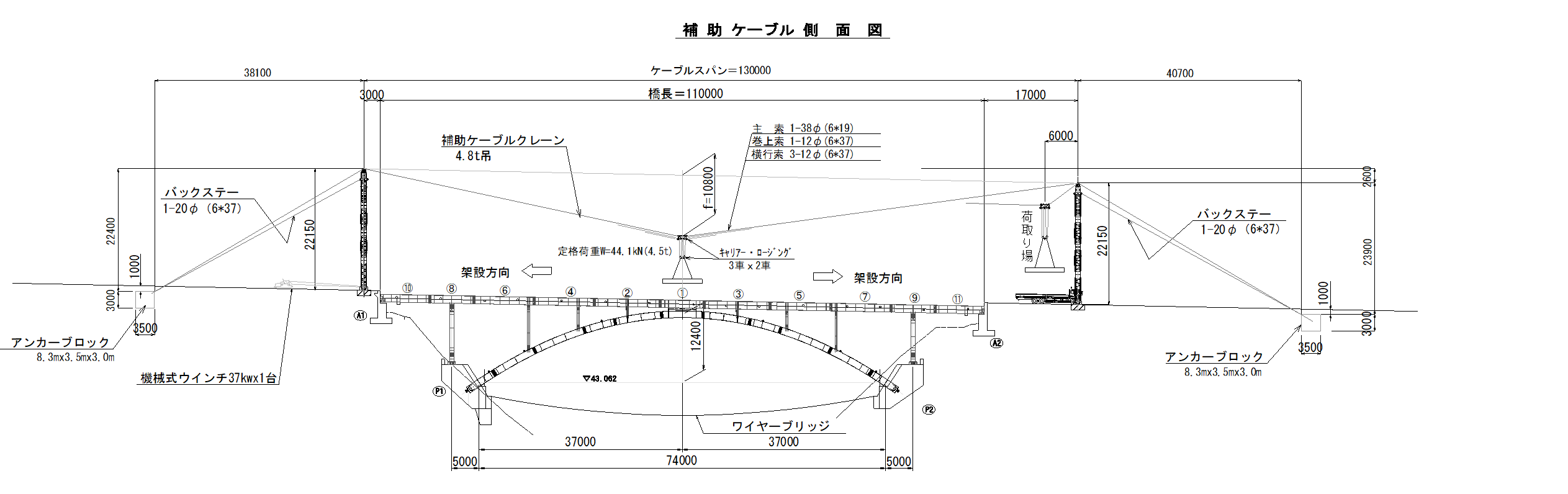 架設計画図